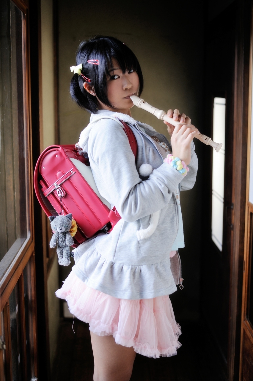 [Cosplay] Hot Flute Student - Pigtails & Perfect Ass